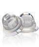 LuvLap Soft Silicone Inverted Nipple puller for breastfeeding, BPA Free, Non Toxic (White)