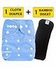 Babymoon Reusable Cloth Diaper with Insert - Blue