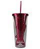 Smily Kiddos Tumbler With Straw Mermaid Design Pink - 400 ml