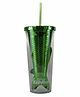 Smily Kiddos Tumbler With Straw Mermaid Design Green - 400 ml