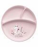Stephen Joseph Silicone Plate Bunny Print - Pink