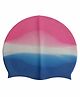PASSION PETALS Silicone Swimming Cap - Blue Pink White