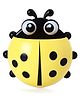 Ladybug Shaped Toothbrush Holder - Yellow