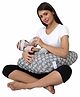 Nene Multifunction Nursing Flower Printed Pillow - Grey