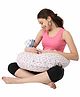Nene Multifunction Nursing Pillow Moon & Star Print - White Pink