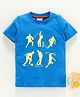 Kookie Kids Short Sleeves Tee Sports Theme Print - Blue