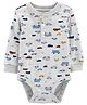 Carter's Car Henley Onesie - Grey