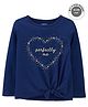 Carter's Perfectly Me Tie-Front Jersey Tee - Navy Blue