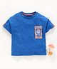 Lekeer Kids Half Sleeves Tee Champ Print - Blue
