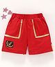 Meng Wa Solid Shorts - Red