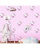 Oren Empower Kitty Design Decorative Wallpaper - Pink