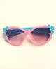 Kid-O-World Flower Applique Sunglasses - Pink & Blue