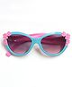 Kid-O-World Flower Applique Sunglasses - Blue & Pink