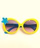 Kid-O-World Big Flower Sunglasses - Yellow & Blue