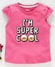 Fox Baby Short Sleeves Tee Cool Print - Pink