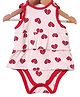 Nino Bambino Broken Heart Printed Sleeveless Layered Onesie - Light Pink