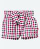 Nino Bambino Checkered Shorts With Attached Belt - Multi Colour