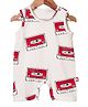 Nino Bambino 100% Organic Cotton Printed Sleeveless Romper - White