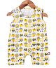 Nino Bambino 100% Organic Cotton Sleeveless Nautical Print Romper - Yellow