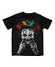 Wear Your Mind Half Sleeves Joker Printed Tee - Black