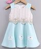 Smile Rabbit Sleeveless Frock Lace Bodice - Blue
