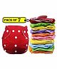 BabyMoon Reusable Cloth Diaper Set of 7 - Multicolor (No Insert)