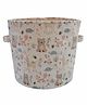 Abracadabra Canvas Storage Bag Multiprint - White