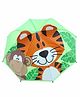 Abracadabra Pop Up Umbrella Tiger Print - Orange