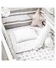 Masilo Organic Cotton Muslin 6 Piece Cot Bedding Set For Baby's/kids Nursery right amount of comfort and playfulness ,0 to 3 Years - Star - Grey