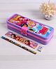 Disney By SKI Princess Pencil Box with Stationary Set - Multicolour