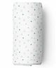 The White Cradle 100% Organic Cotton Swaddle Wrapper Triangle Print  - Blue White