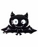 Funcart  Halloween 14 Inch Batch Foil Balloon - Black