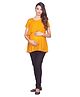 Kriti Half Sleeves Maternity Top - Yellow