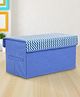 Zoe My Treasure Storage Box with Chevron Lid - Blue