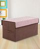 Zoe My Treasure Storage Box with Chevron Lid - Brown