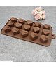 Syga Love Shaped Silicone Mould - Brown