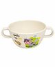 Small Wonder Bowl With Twin Handle Cow Print White - 280 ml