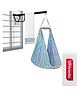 VParents Neonate Swing Cradle Mosquito Net and Spring with Window Cradle Hanger - Blue Multicolour
