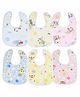 Wishkey Cotton Bib Printed Set of 6 - Multicolor