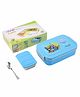 Youp Stainless Steel Insulated Cricket Theme Blue Color Lunch Box - 850ml