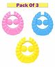 Syga Shampoo Bath Cap With Adjustable Fasteners Pack Of 3 - Multicolor