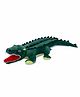 Webby Soft Crocodile with Open Mouth Stuffed Plush Toy Green - Height  72 cm