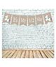 Funcart unicorn Theme It's My Half Birrthday Banner - Blue White