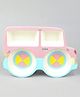 Jeep Shaped Fibre Section Plate - Pink