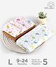 Babyhug Muslin Cloth Nappy Set of 5 Large - Multicolor Printed