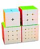Yamama Stickerless Puzzle Cubes Pack of 4 - Multicolor