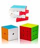 Yamama Combo of 2x2 3x3 and 4x4 Stickerless Cubes - Multicolor