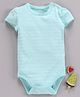 Fox Baby Half Sleeves Solid Color Onesie - Light Blue