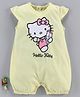Fox Baby Cap Sleeves Romper Hello Kitty Print - Yellow