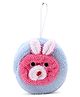 Babyhug Bath Sponge Rabbit Face - Blue & Pink